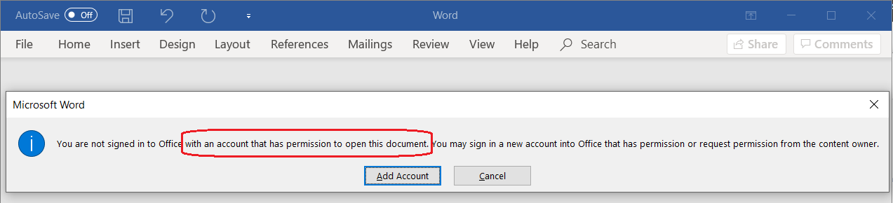 document attachment opening error